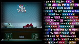 Eminem On Like My Shit rhyme Scheme  3rd Verse