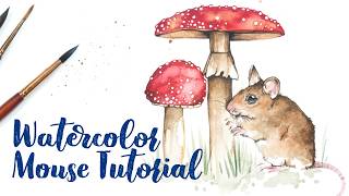 Watercolor Illustrative Mouse Tutorial - Step by Step