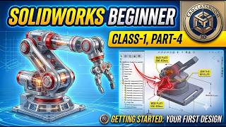 Beginner to Advanced Tutorials, Class-1, Part-4 #solidworks #solidworkstutorial #