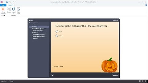 Jump Directly to Next Quiz Slide