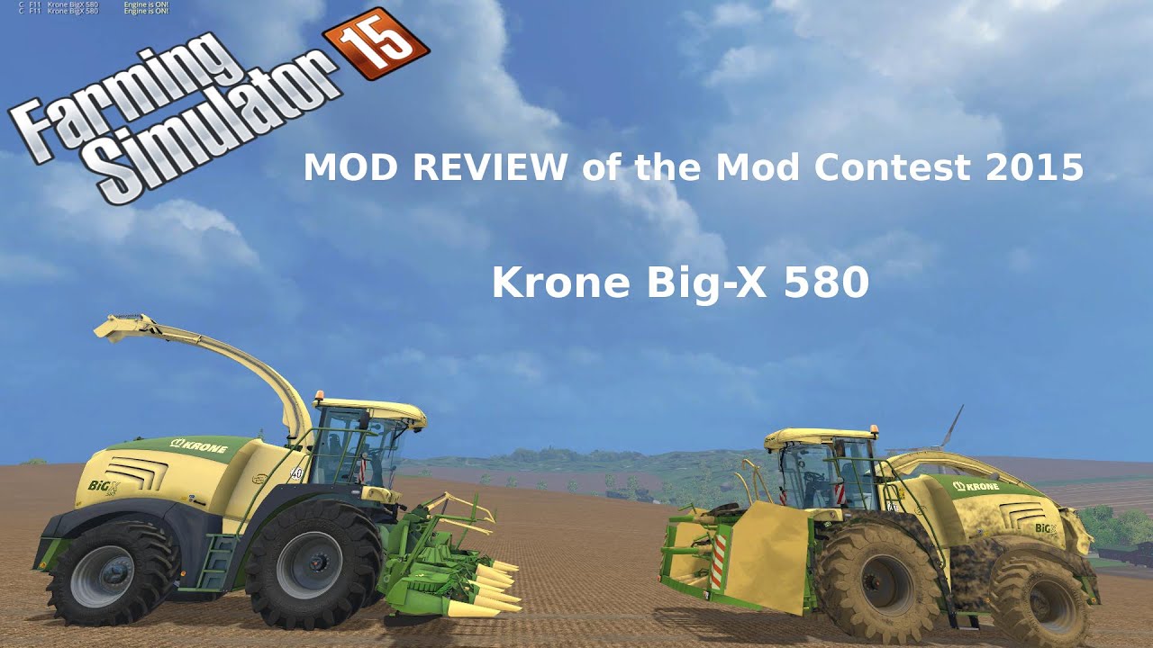Farming Simulator 15 MOD REVIEW of the Mod Contest 2015 Krone Big X 580 ...