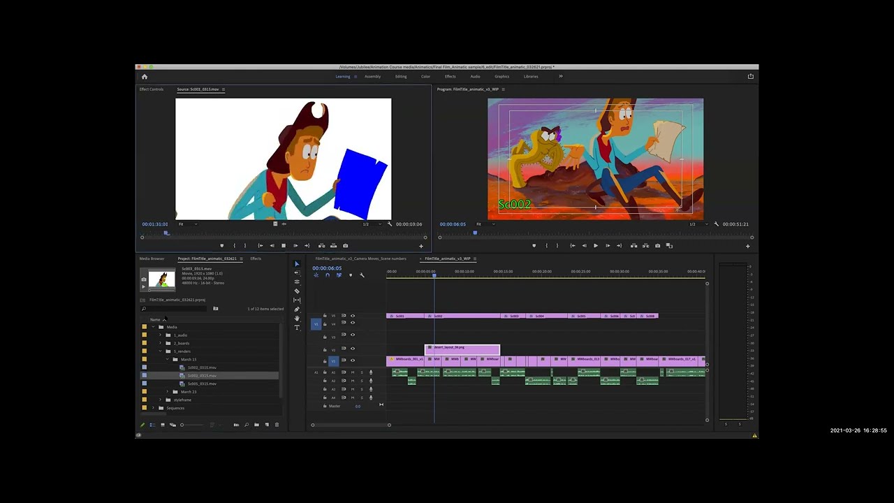 Editing for Animation Part 4 Exporting with Adobe Media Encoder