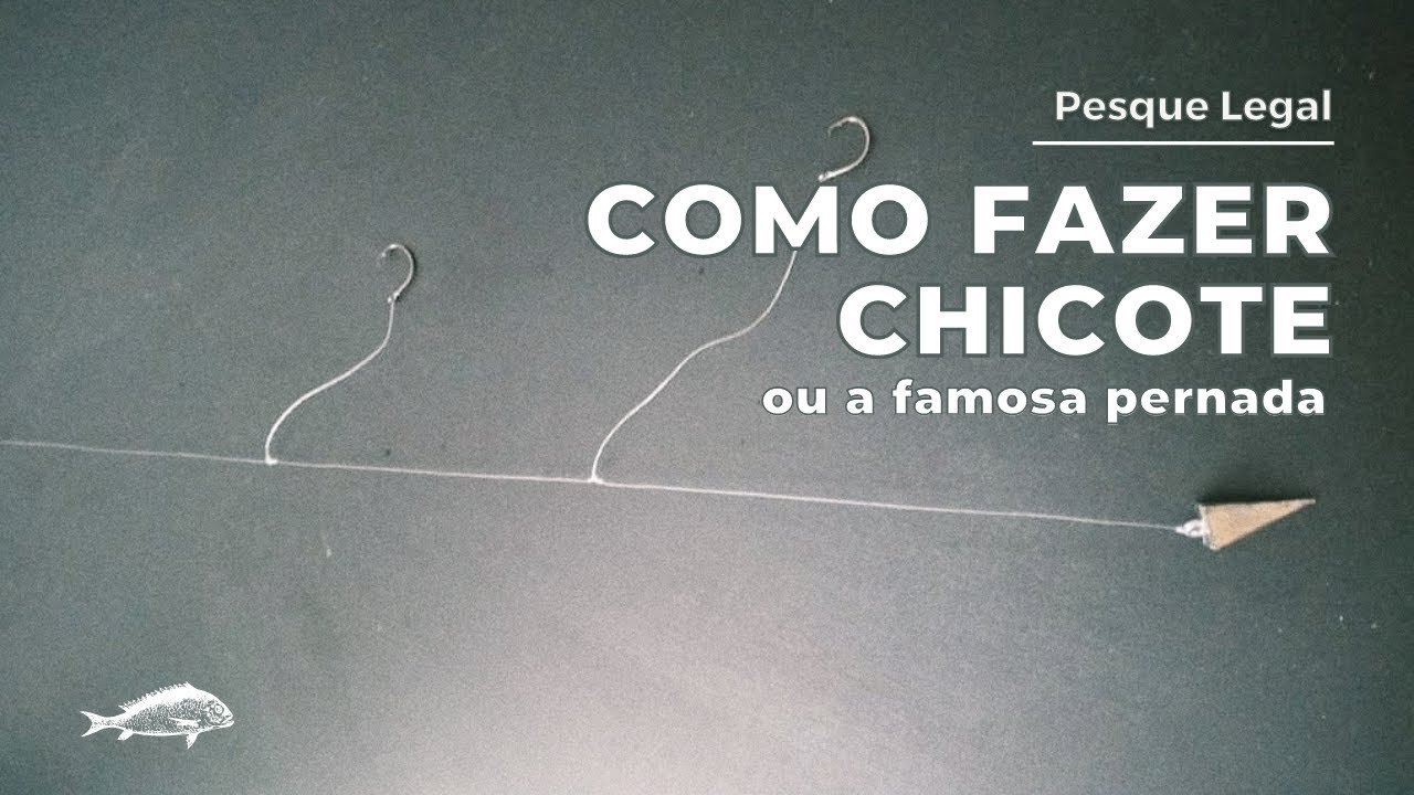 Como fazer CHICOTE para pescaria de PRAIA e COSTEIRA de forma simples e fácil!!! 🎣🐟