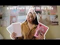 self care night in my life | sweetgreen, face masks, nails, journaling &amp; reading