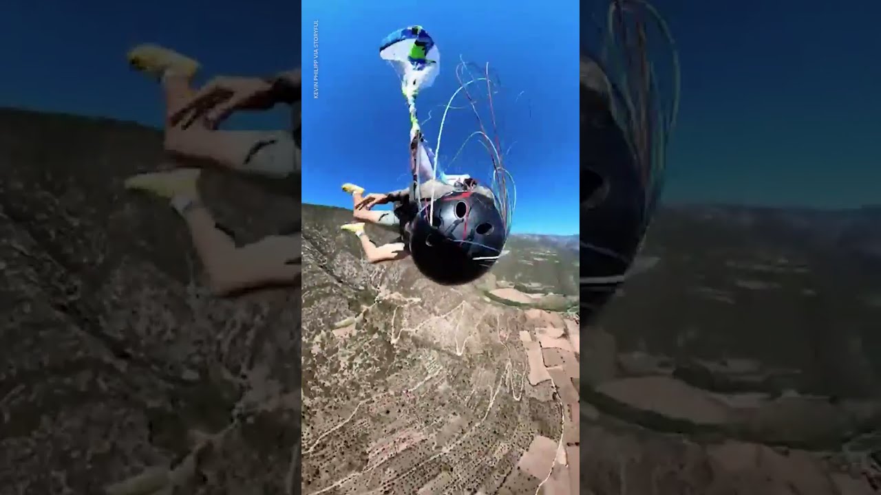 Paraglider Escapes Death After Parachute Fails To Open USA TODAY Shorts