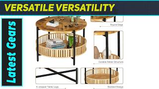 AWQM Coffee Table Set: Boho Style Meets Smart Storage