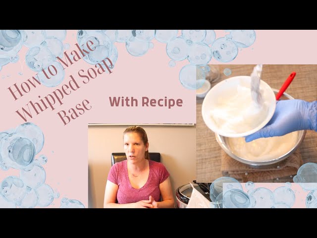How to make whipped soap base from scratch !!! ( Updated ) Easier than you  think !!! With Recipe :) 