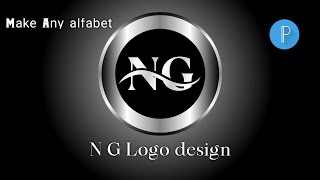 NG logo design in pixellab | how to design logo pixellab | NG logo design