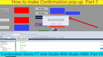 Hoe maak je een bevestigingspop-up in FactoryTalk View? || Studio 5000 | Rockwell Automation