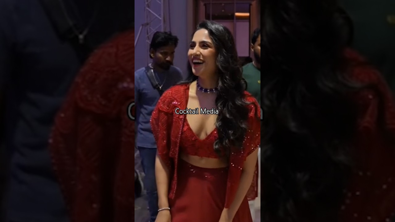 Rukmini Vasanth Cute Visuals At Madharaasi Pre release event Live | 