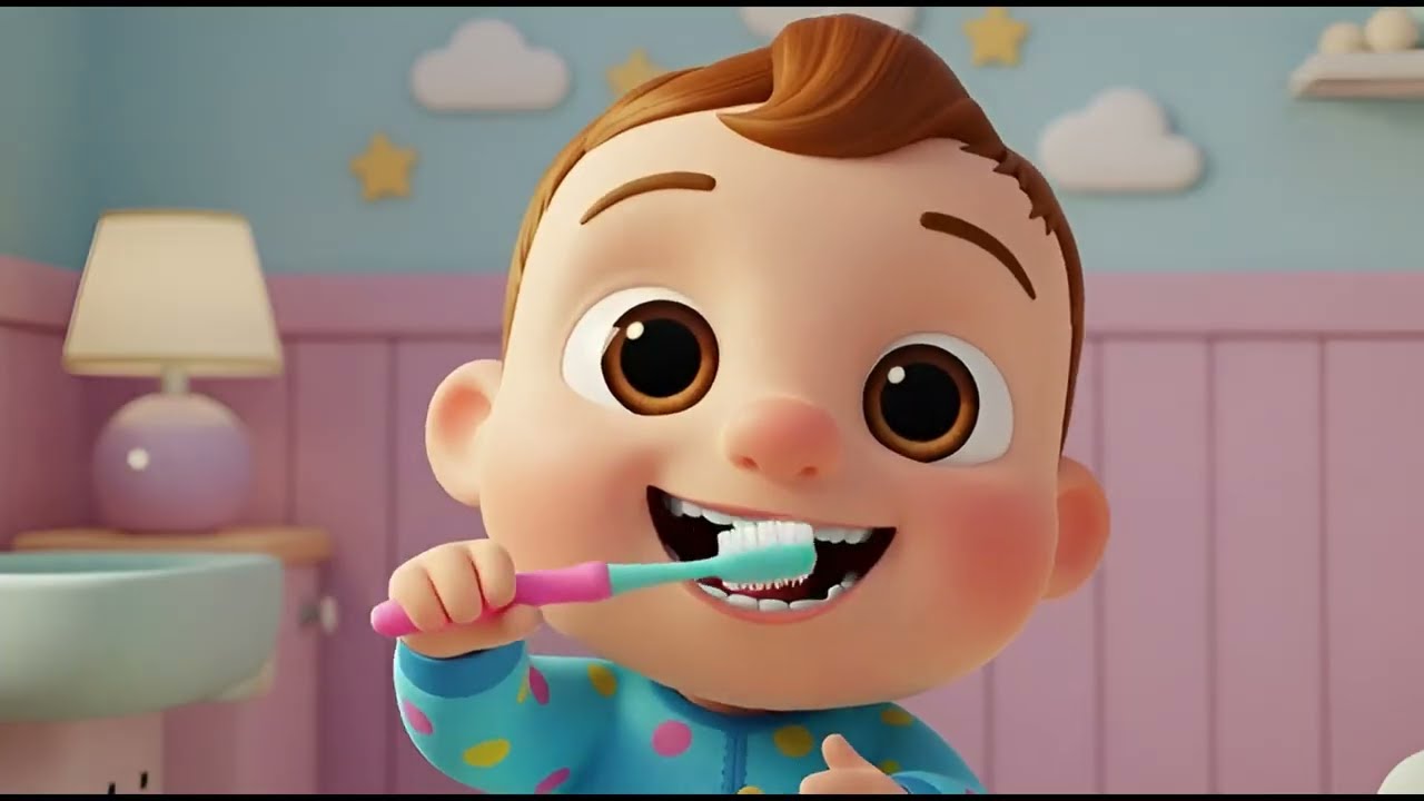 Brush Brush Brush Your Teeth 🪥 | দাঁত ব্রাশ গান | Kids Song in English ...