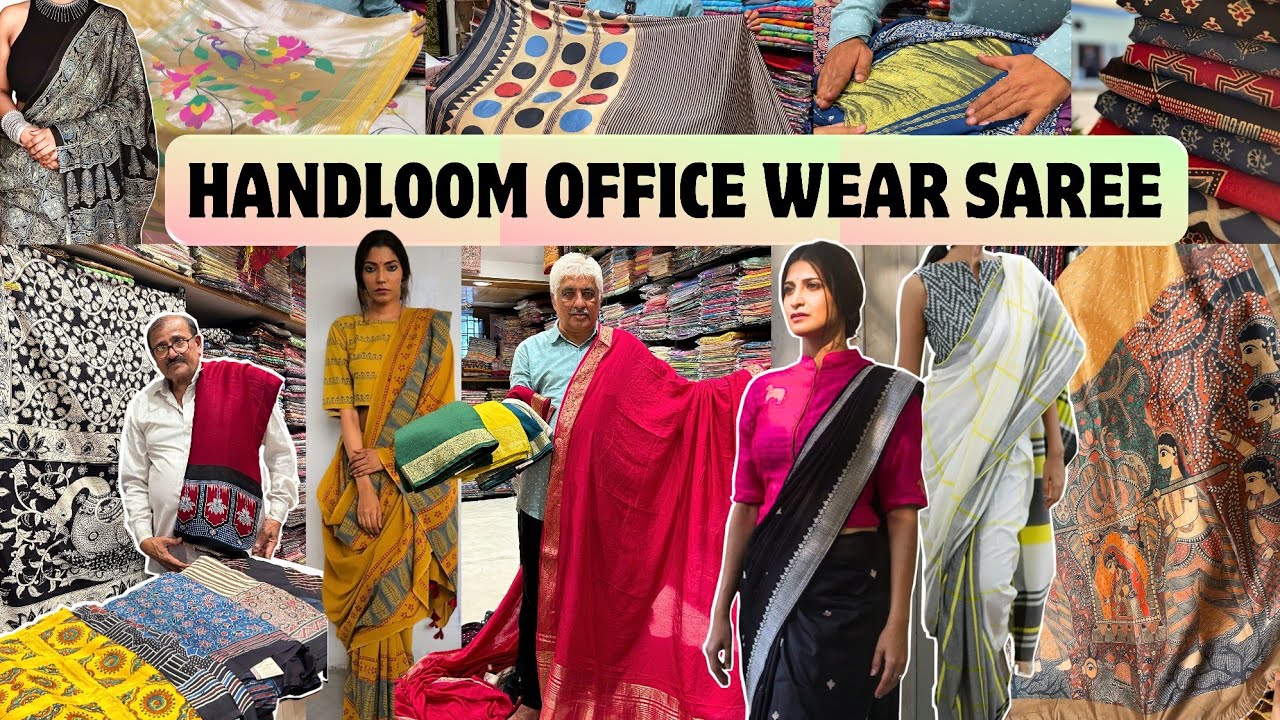 Secret Shop in दादर मार्केट | Handloom Office Wear Saree |Mumbai's Best Saree Market |HANDLOOM SAREE
