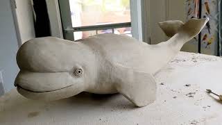 beluga whale sculpture