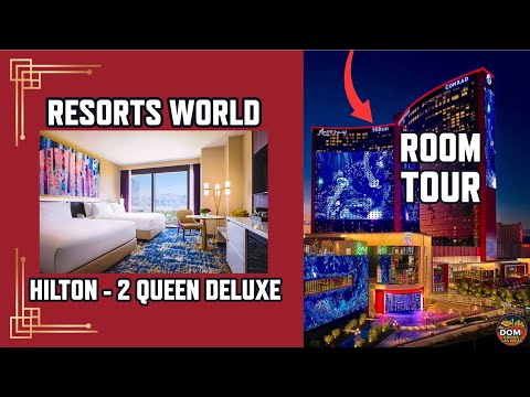 Resorts World Las Vegas - 2 Queen Deluxe Room W/ View - Full Room Tour 