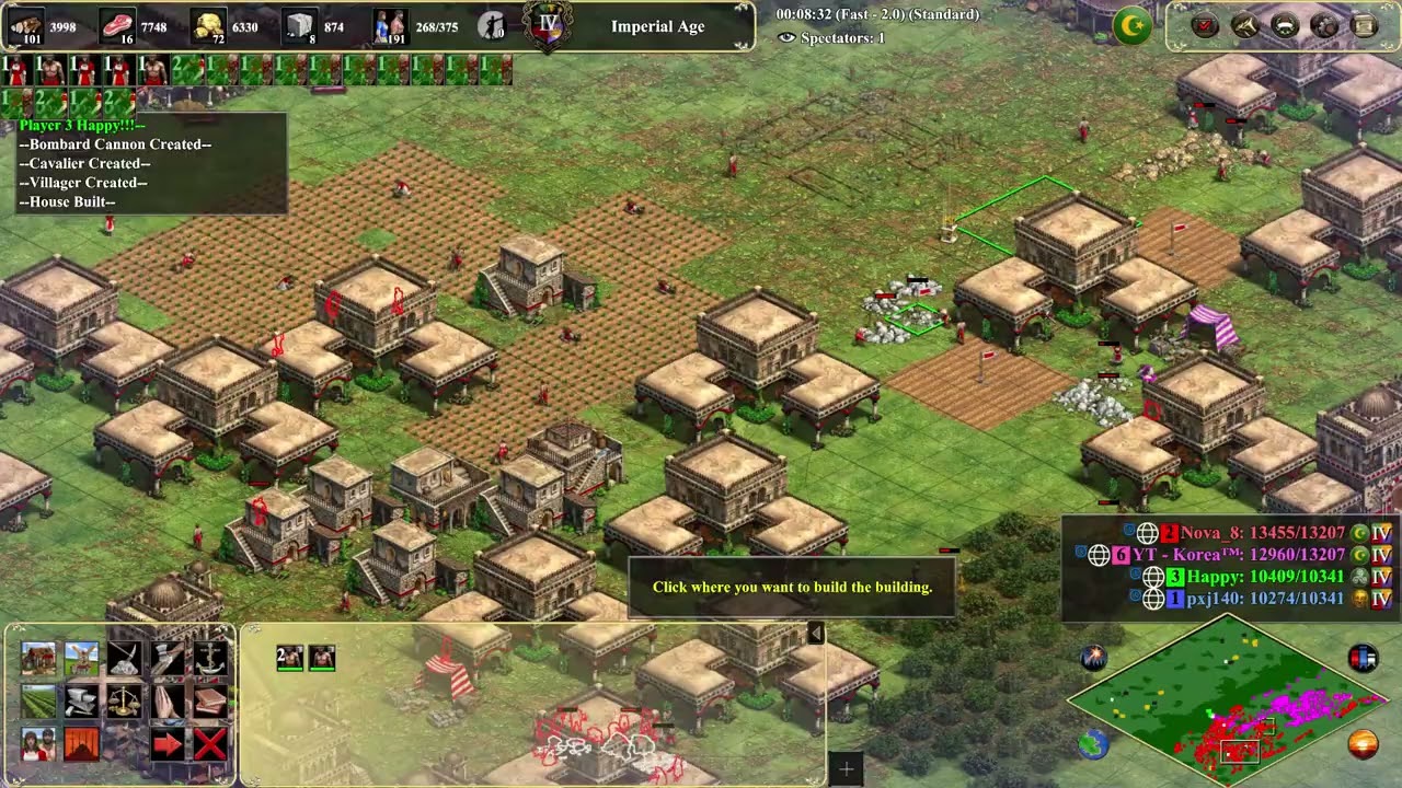 DM Michi Aoe2 DE Truks Rush with Korea 2v2