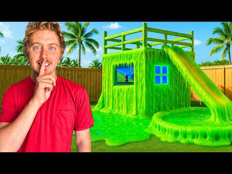 I Built a SLIME HOUSE and Hid It From My Daughter!