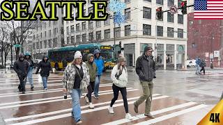 [4K] 🇺🇸🥶 32°F in Downtown Seattle | A Magical Misty & Rainy Walk in Seattle ❄️🌧️ 🇺🇸 | @MrBeeTours Profile