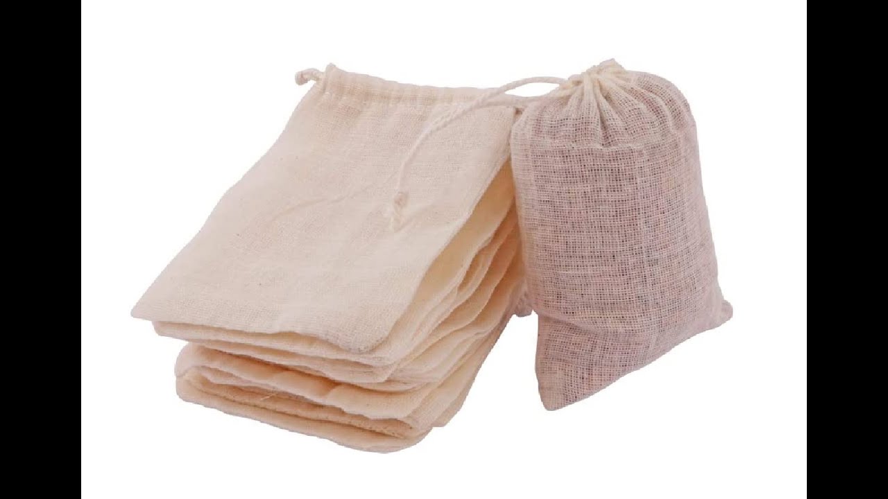 Cosynee - Cotton Drawstring Muslin Bags - Pack of 50
