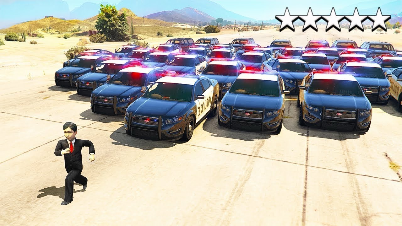 SURVIVED 5 STAR MODE IN GTA 5 || EPIC POLICE CHASE (part~12) - YouTube