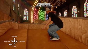 Church session attempting realism skateboarding like it