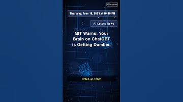 🔍👀👉 MIT Warns: Your Brain on ChatGPT is Getting Dumber.