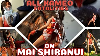 All Kameo Fighters Perform Fatalities On Mai Shiranui Mod - Mortal Kombat 1