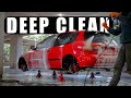 Winter wash  30 year old honda civic hatchback exterior deep clean   auto detailing