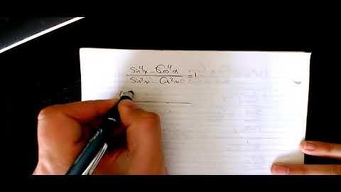 sin^4x cos^4x,sin^2x cos^2x=1 Verifying Trigonometric Identities, How to Verify Trig Identities