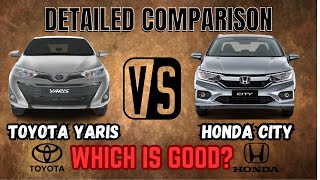 Honda City Vs Toyota Yaris 2024 | Yaris Vs City Comparison 2024 | Detailed Comparison 2024 | 2024