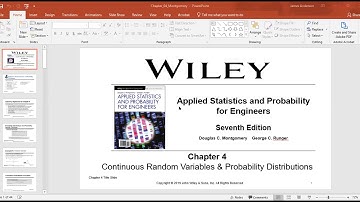 Applied Statistics and Probability for Engineers Chapter 4 Continuous Random Variables & Prob Distrs