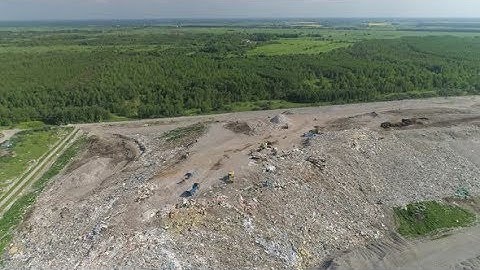 Aerial View of Garbage Dump in Green Nature | Stock Footage - Videohive