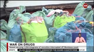 Vessel carrying 1,024 kgs of narcotics intercepted off Mombasa coast