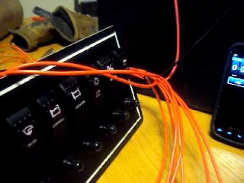 Livewell Timer Module wired up to Panel for test - YouTube