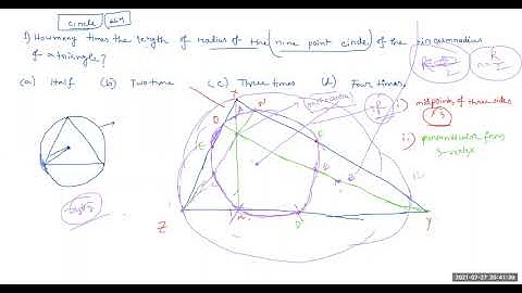 SSC HIGHER MATH ,NINE POINT CIRCLE