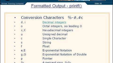 08 04 Formatted Output Printf PT2 | C Tutorial
