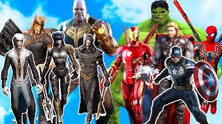 The Avengers vs Thanos &amp; Dark Order - Epic Superheroes Battle vs Villains - GTA 5