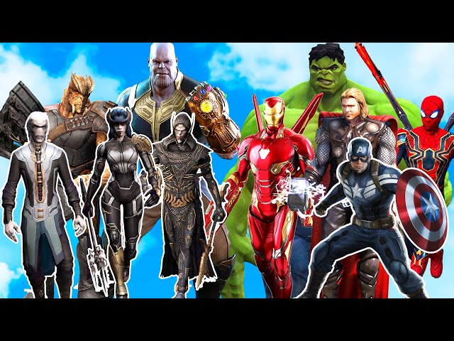 Marvel Super Heroes Avengers Thanos Black Panther Captain America Thor –  Veve Geek