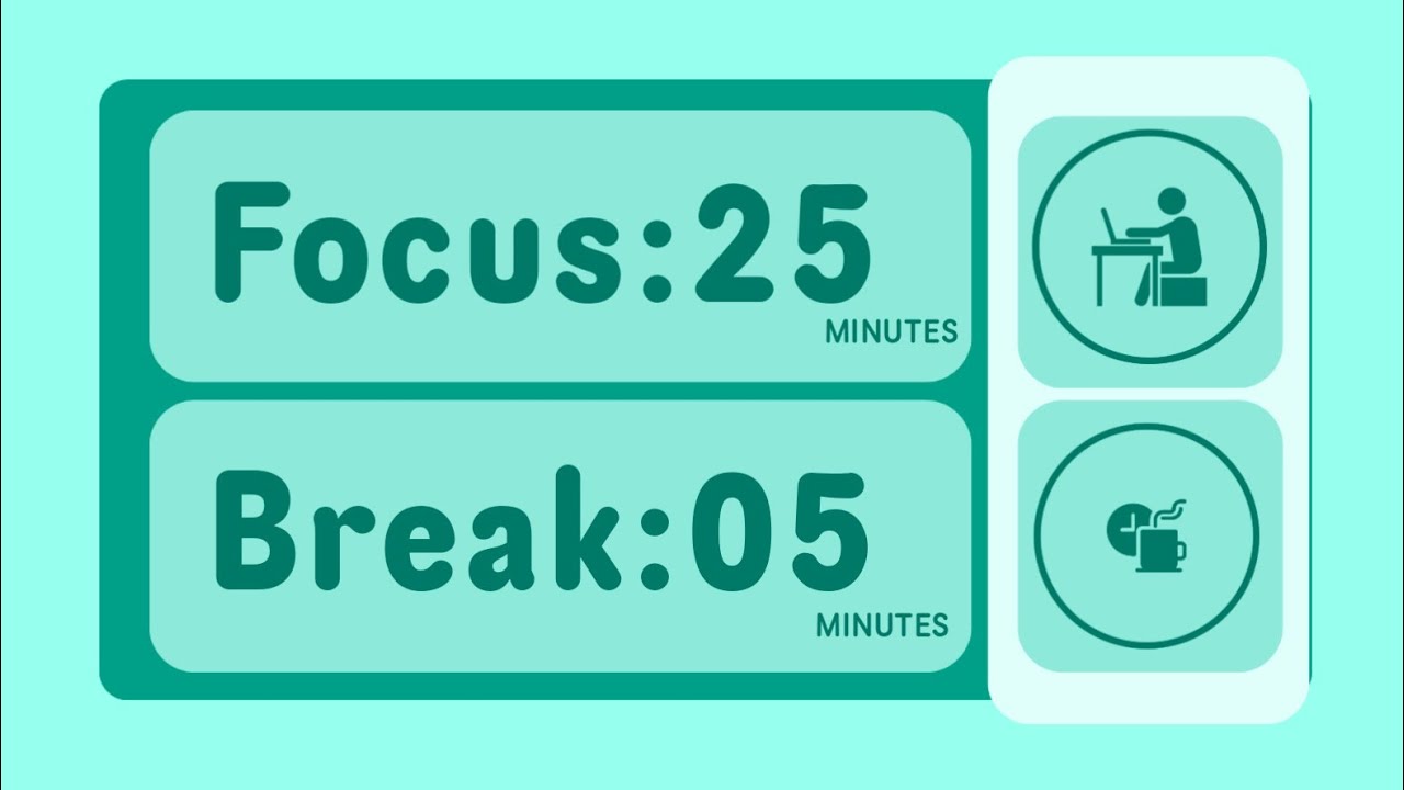 25/5 Pomodoro Timer | No Music 🔔 Bell Only | 2 Hours Study With Me for ...