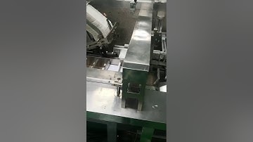 full automatic single piece wet tissue wipess packing machine + cartoning machine