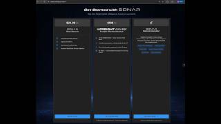 Whats Included in SONAR's self-serve Quick Rates