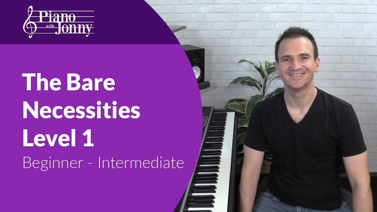 Bare Necessities - Stride Piano Lesson for Beginner to ...