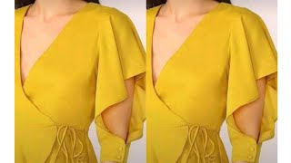 HOW TO CUT AND SEW A FLUTTER/ BUTTERFLY SLEEVE sleevesbutterfly