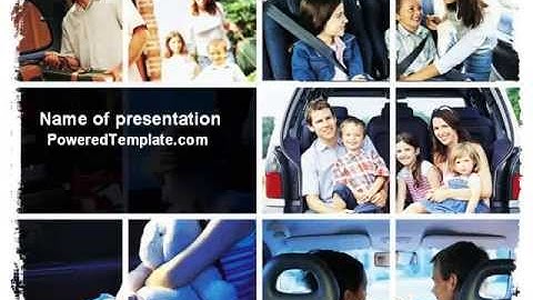 Family Travel PowerPoint Template by PoweredTemplate.com