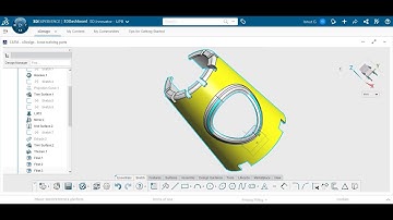 CATIA xDesign Video Tutorial Mechanical Part 10 Surface tower shield