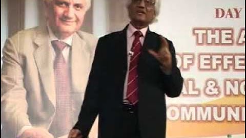 Verbal & Non-Verbal Communication (part 04) by Prof. Rooshikumar Pandya