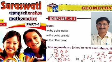 SARASWATI COMPREHENSIVE MATHS CLASS 4 EXERCISE 14.1 GEOMETRY #shishumandir #mathematics
