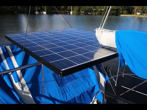 sailboat solar panel wind generator
