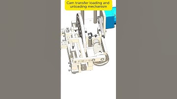 Cam transfer loading and unloading mechanism #machine #mechanical #manufacturing #engineering