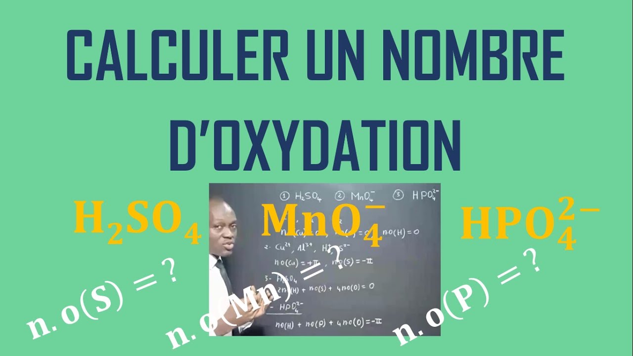 Calculer le nombre d'oxydation d'un élément dans une espèce chimique — free download
