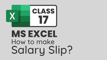 MS Excel - Salary Slip Assignment - Beginner